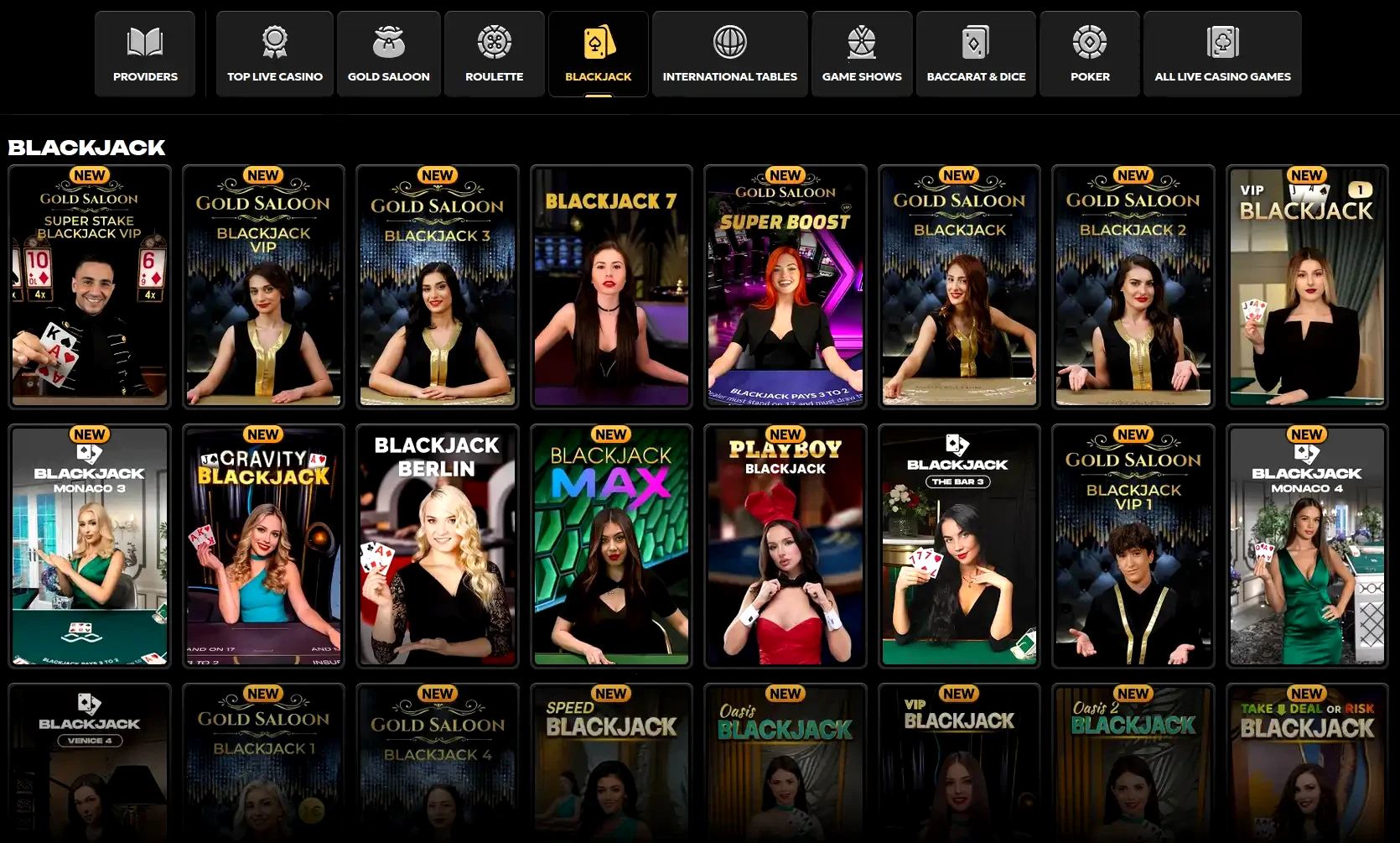 Intense Casino interfaccia mobile con slot e live casino